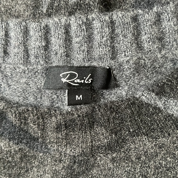 Rails Louie Charcoal Camo Knit Sweater size M - Picture 11 of 12